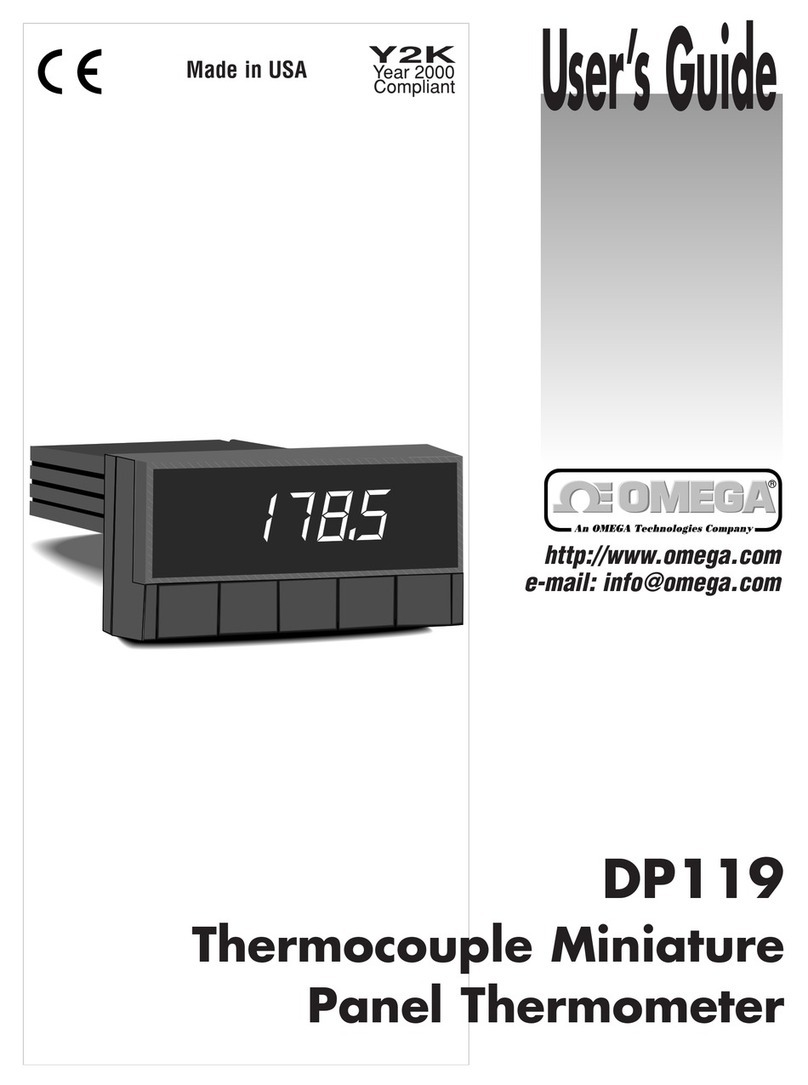 Omega DP119 User manual Omega DP119 User manual
