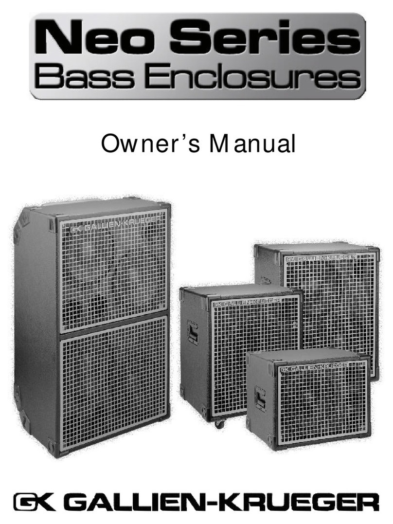 Gallien-Krueger Neo series User manual