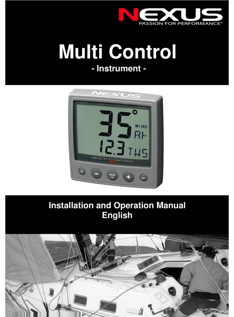 Nexus Multi Control Instrument Installation and operation manual