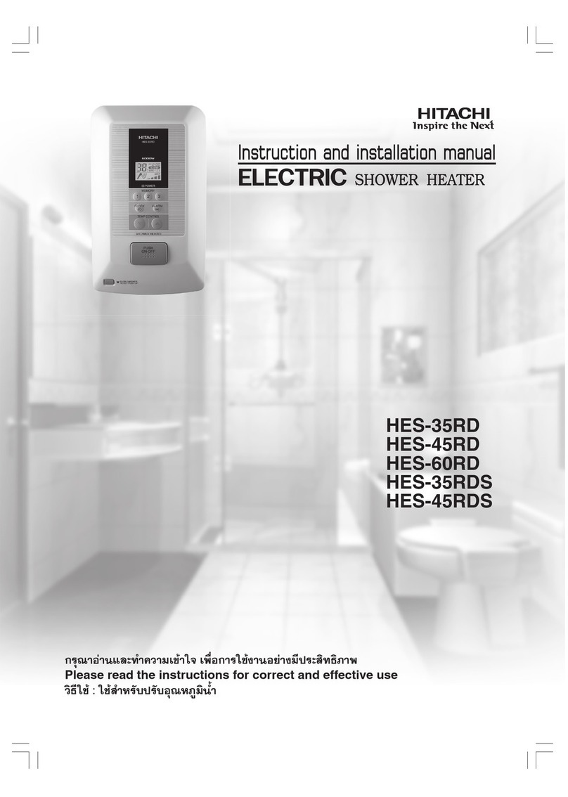 Hitachi HES-35RD Instruction and installation manual