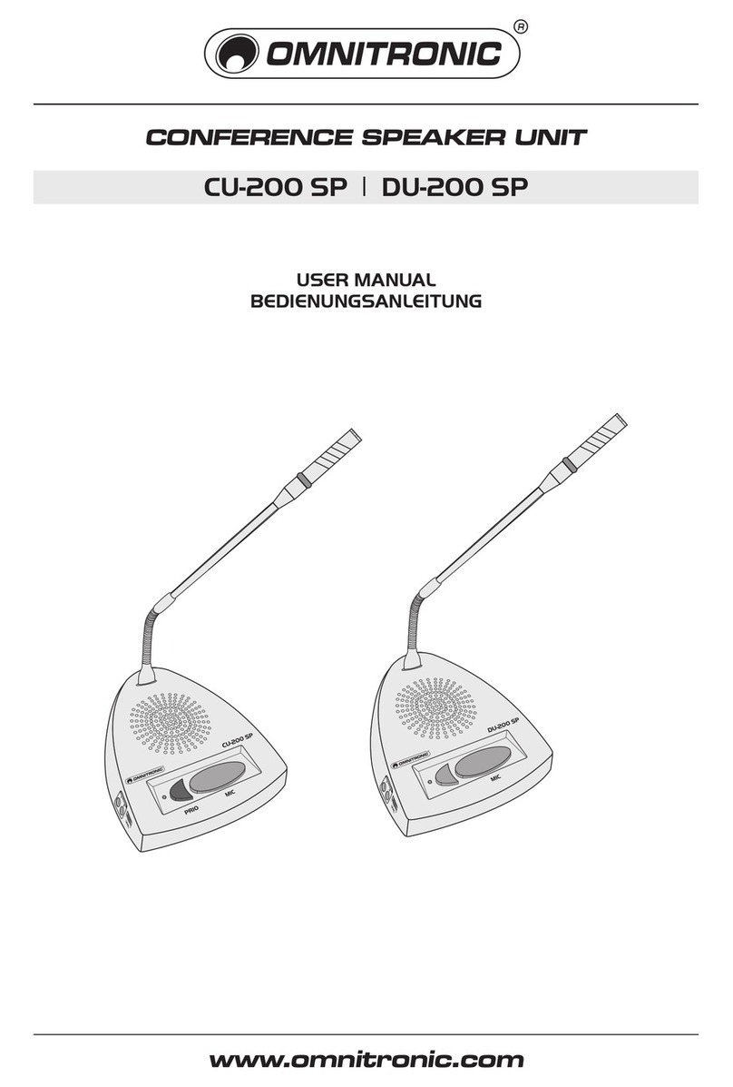 Omnitronic CU-200 SP User manual