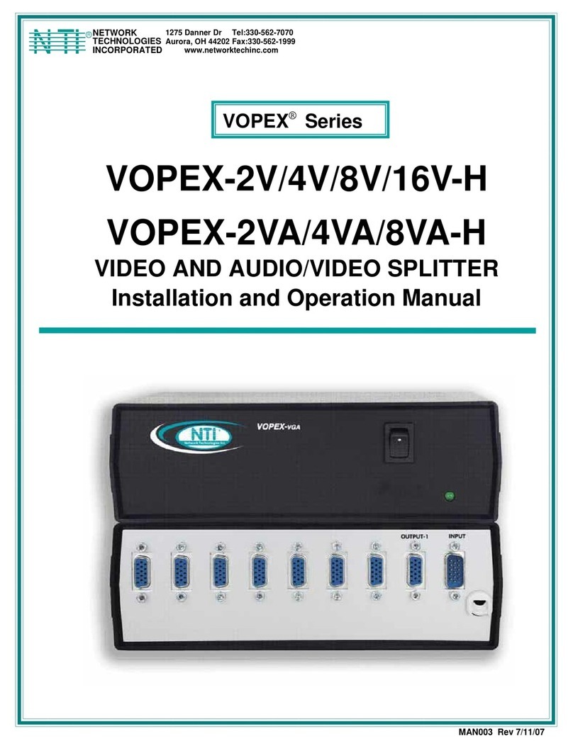 Network Technologies VOPEX-2V-H User manual