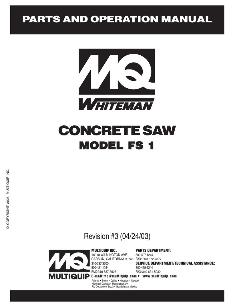MULTIQUIP FS 1 User manual