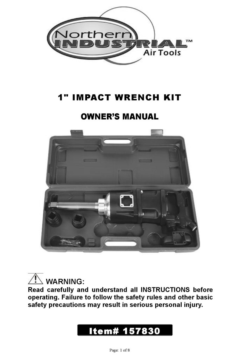 Northern Industrial Tools 157830 owner's manual