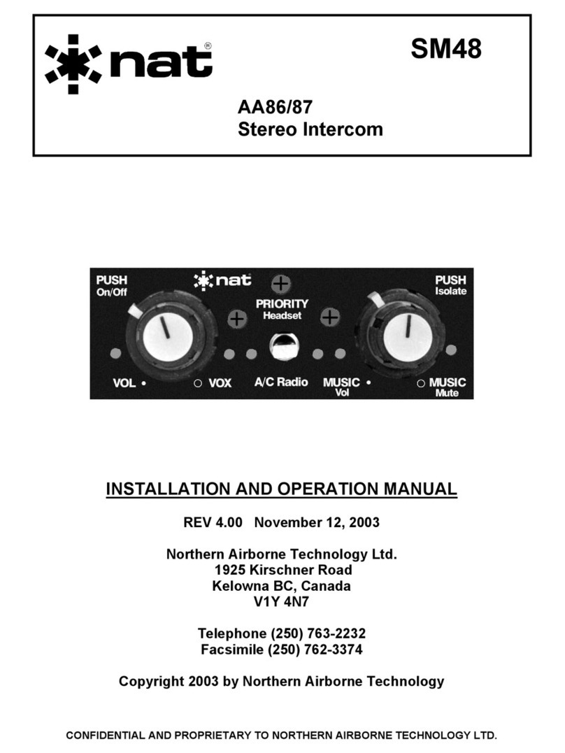 Northern Airborne Technology AA86 Installation and operation manual