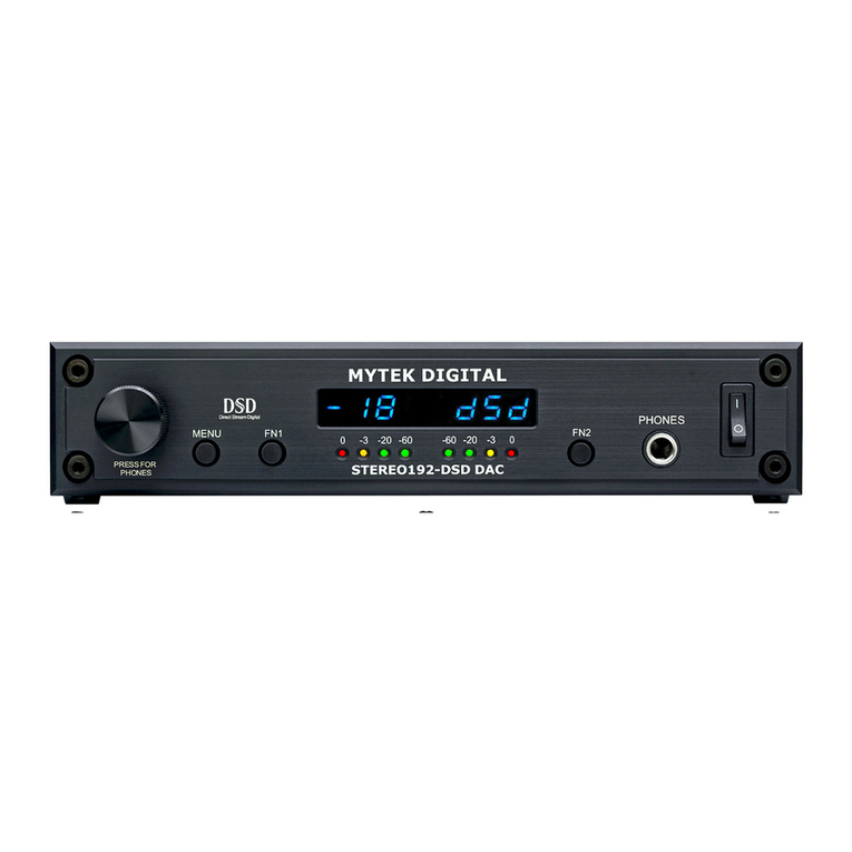 MyTek Stereo 192-DSD DAC user manual