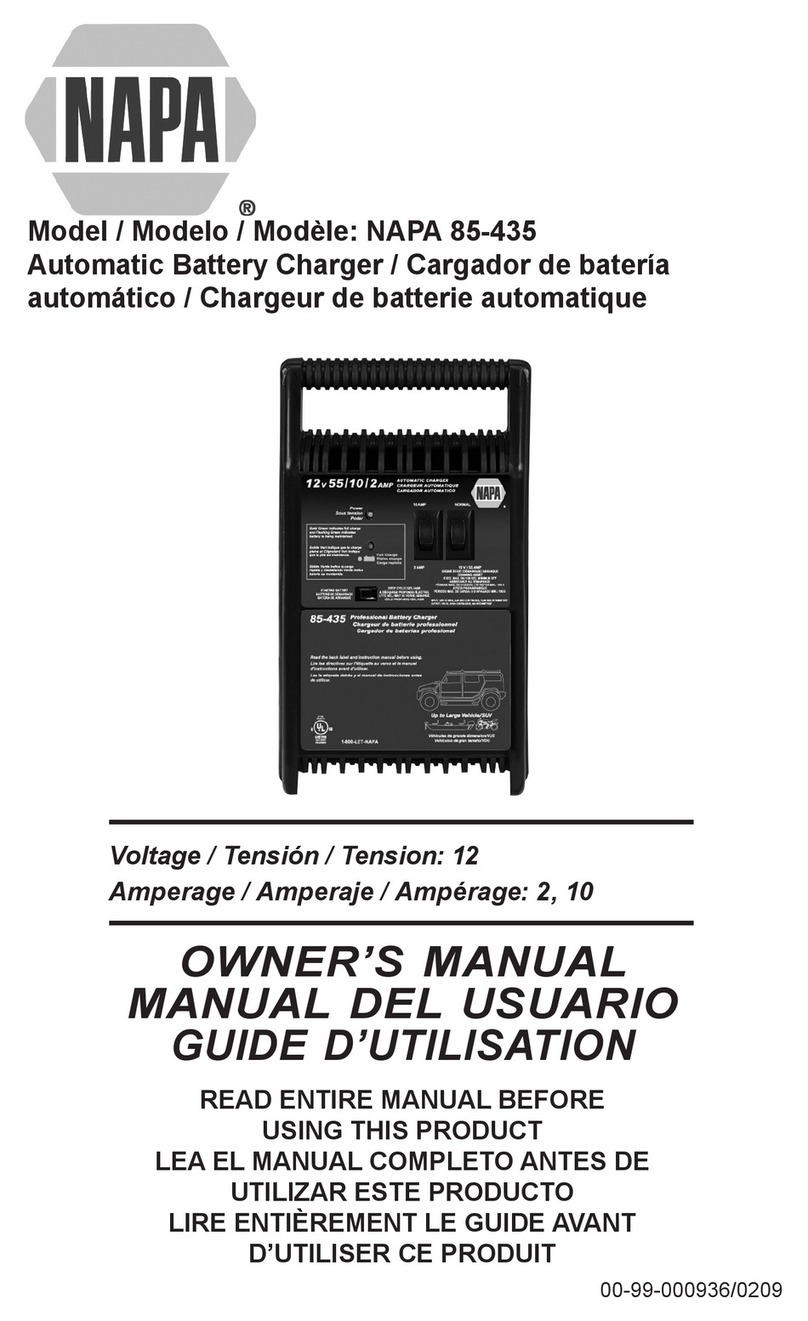 Napa 85-435 owner's manual