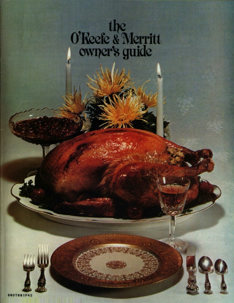 O'Keefe & Merritt 560T691P42 owner's guide