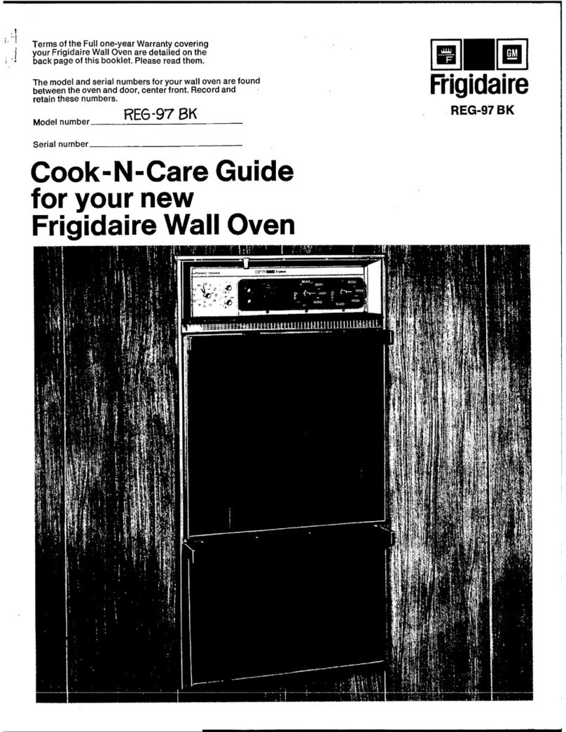 Frigidaire REG-97 BK User manual Frigidaire REG-97 BK User manual
