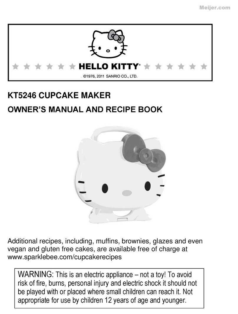 Hello Kitty KT5246 Owner's manual and recipe book