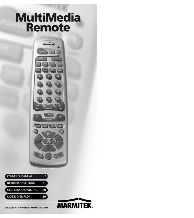 Marmitek MultiMedia Remote User manual