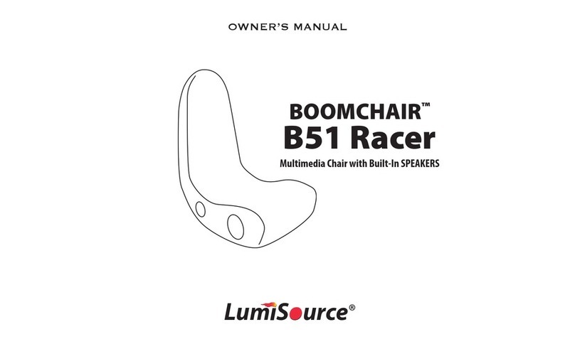 LumiSource BOOMCHAIR B51 Racer owner's manual