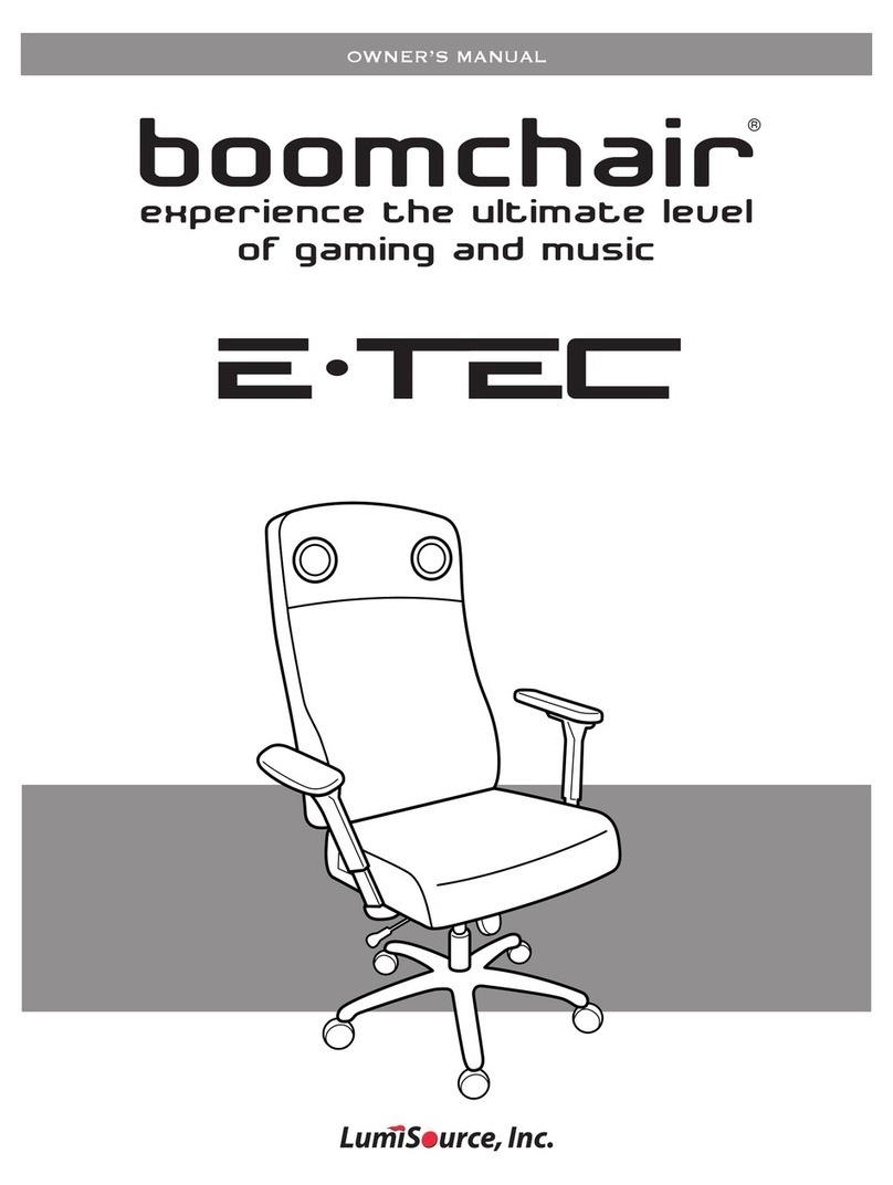 LumiSource boomchair E-TEC owner's manual LumiSource boomchair E-TEC owner's manual