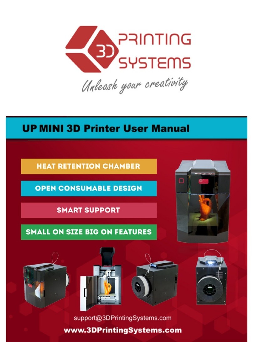 3D Printing Systems UP MINI User manual