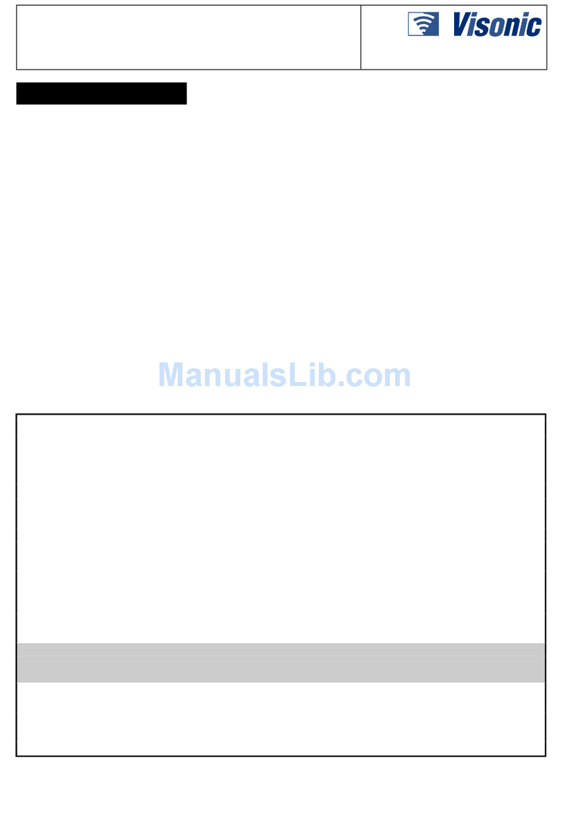 Visonic POWERART installation instructions