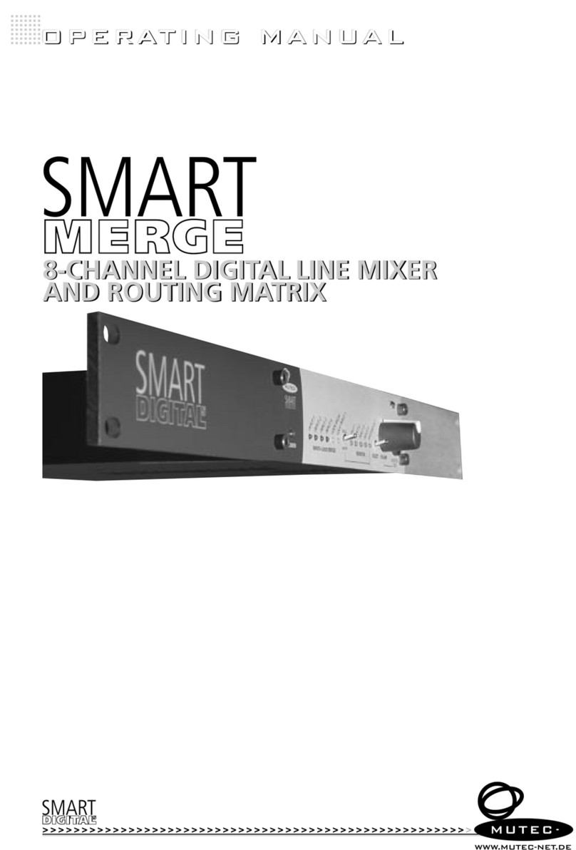 Mutec SMART MERGE operating manual