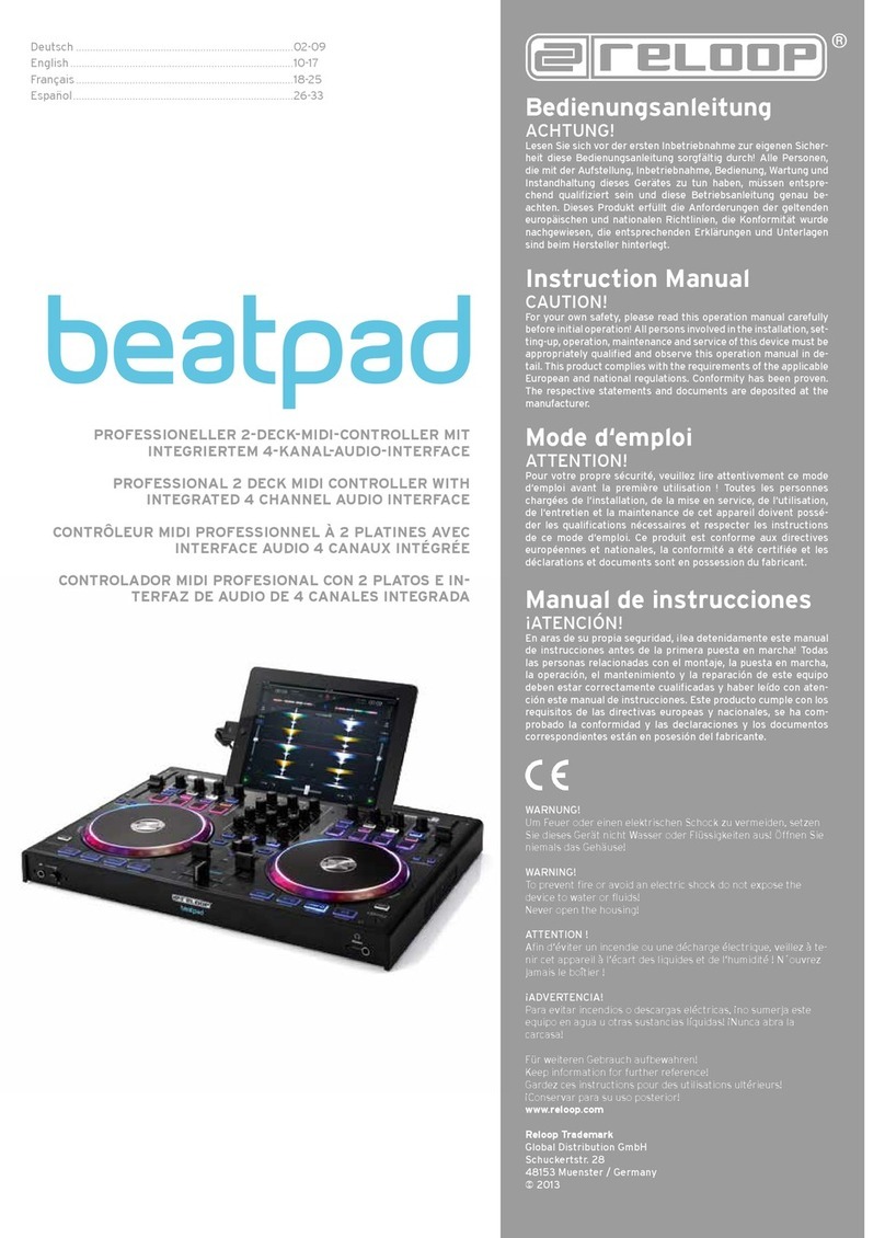 Reloop Beatpad User manual