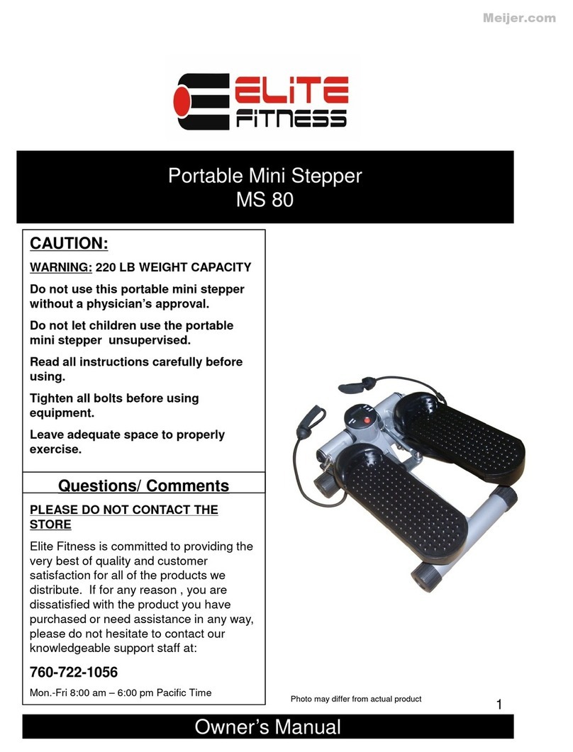 Elite Fitness MS 80 owner's manual