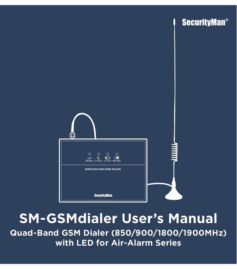 SecurityMan SM-GSMdialer User manual