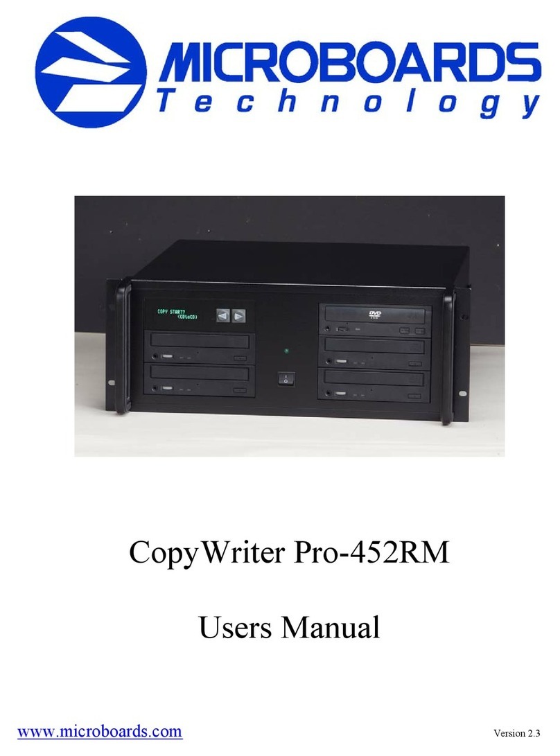 MicroBoards Technology CopyWriter Pro-452RM user manual