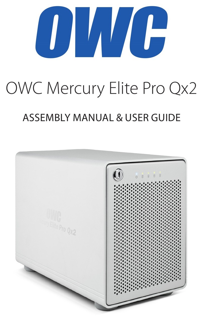 OWC Mercury Elite Pro Qx2 Assembly manual & user guide