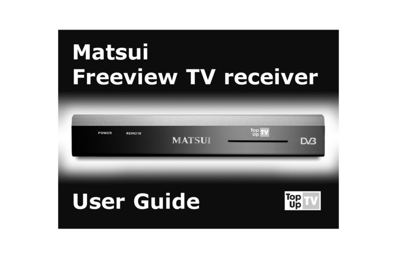 Matsui Freeview TV receiver User manual