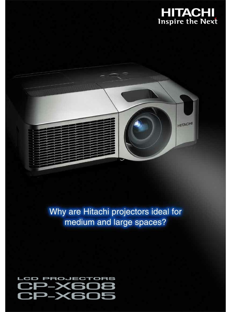 Hitachi CP-X608 Brochure & specs