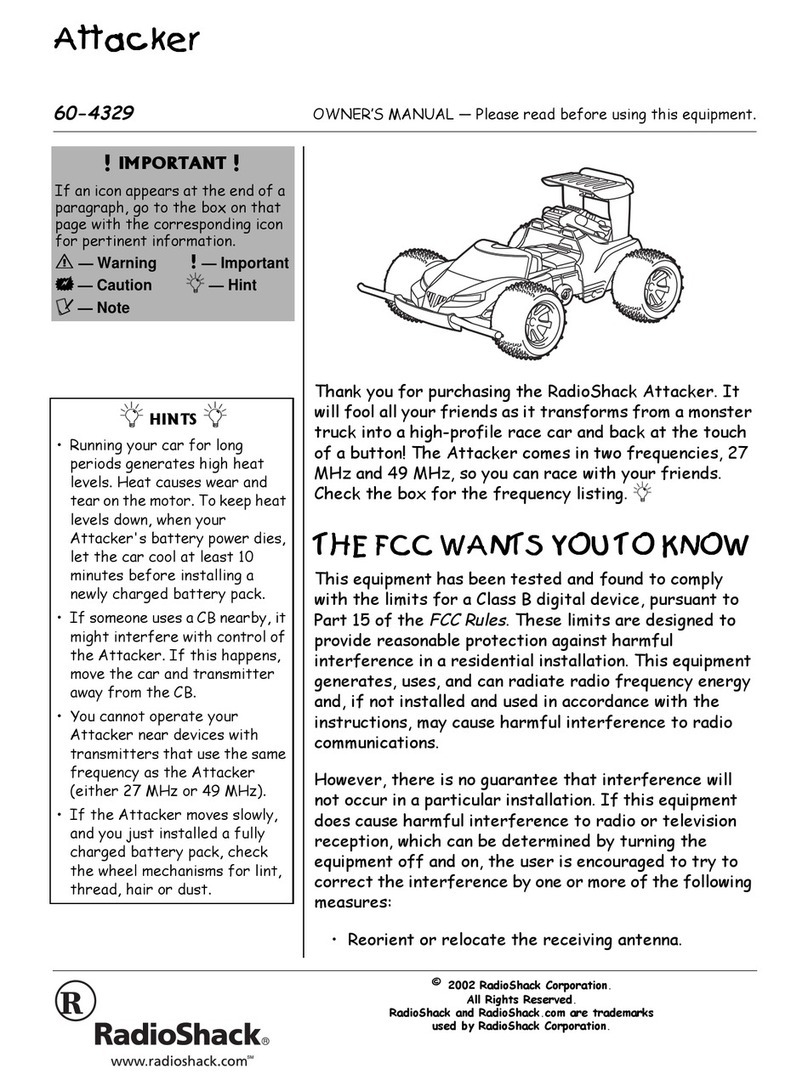 Radio Shack Attacker User manual