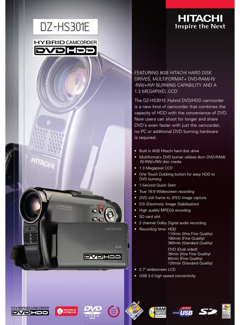 Hitachi DZ-HS301E Technical specifications