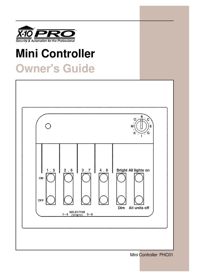 X10 PHC01 User manual