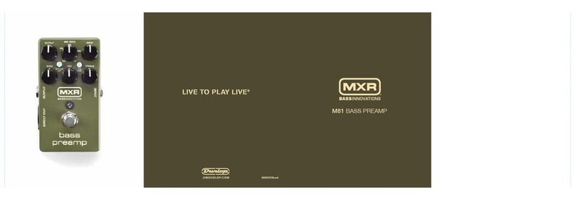 mxr M81 Information sheet