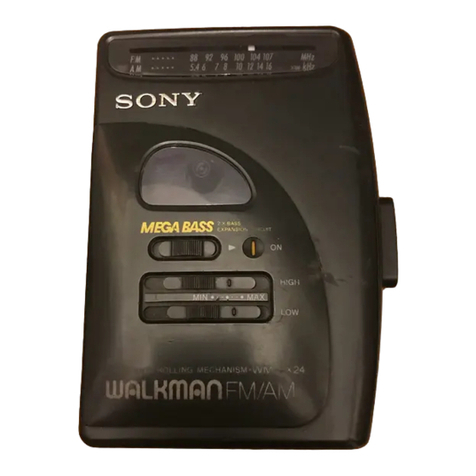 Sony Walkman WM-FX21 User manual