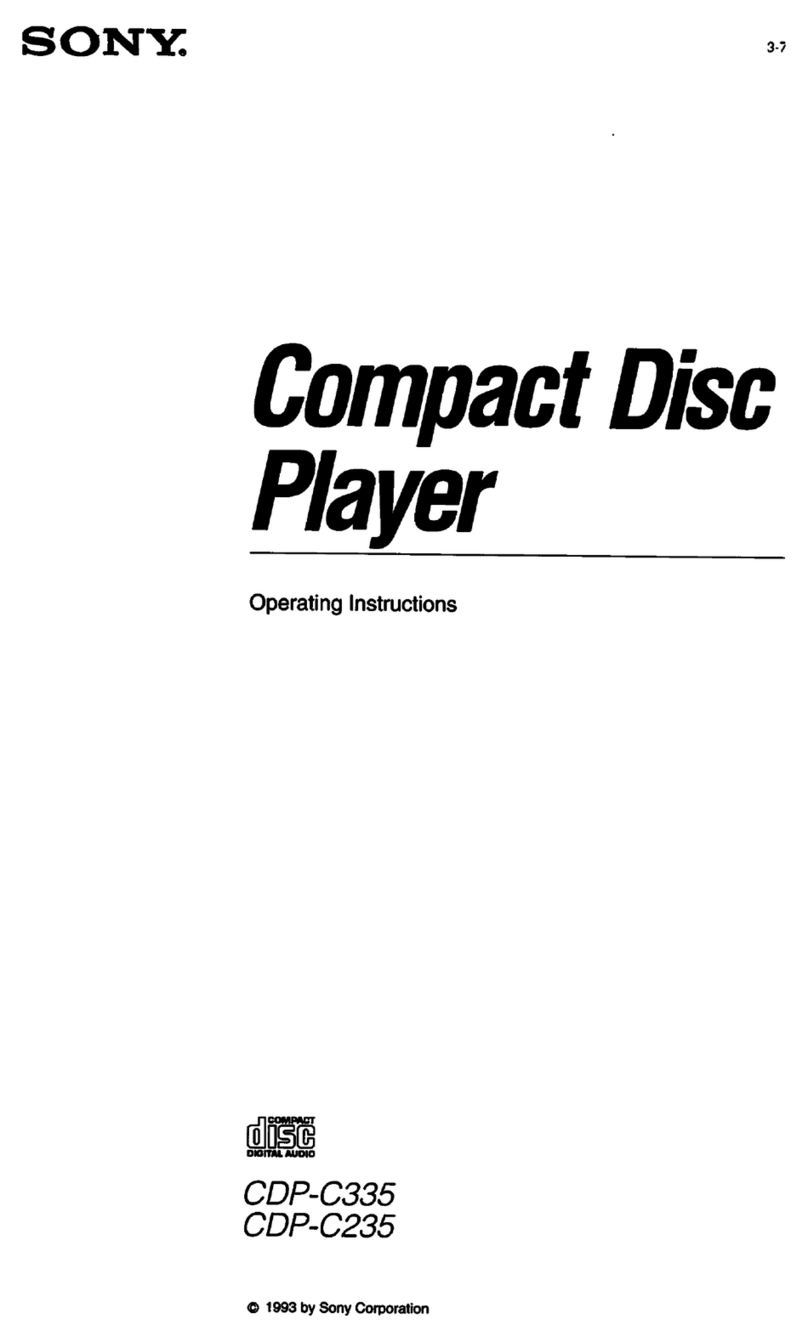 Sony CDP-C335 User manual