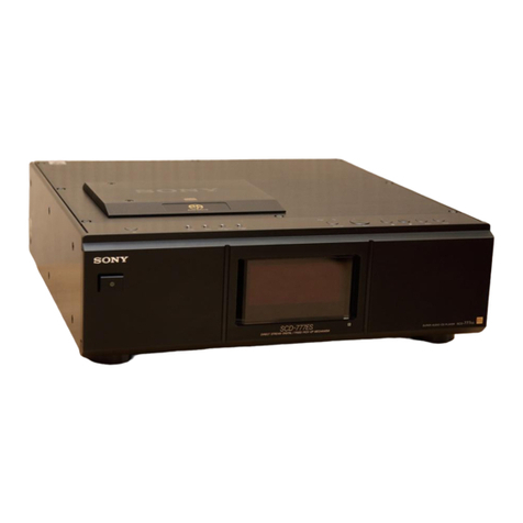 Sony SCD-1 - Super Audio Cd Player User manual