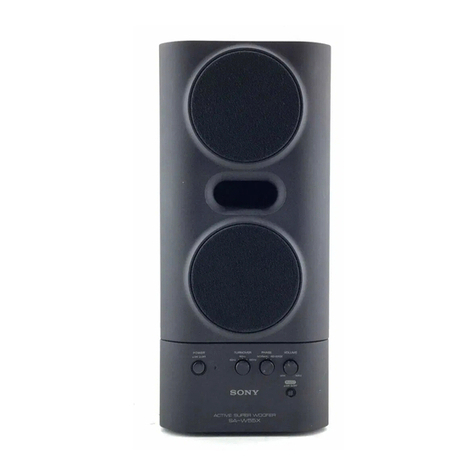 Sony SA-W55X operating instructions