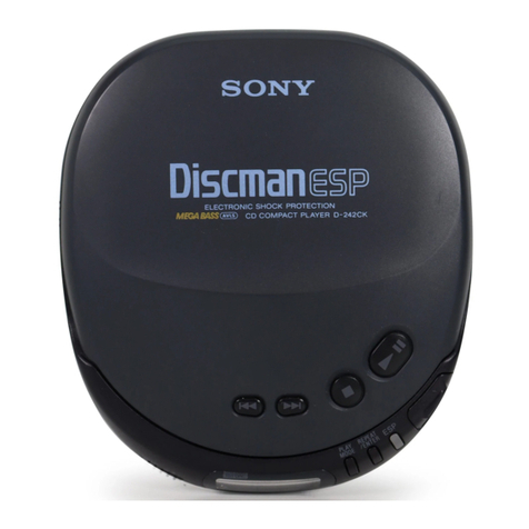 Sony Discman D-240 User manual