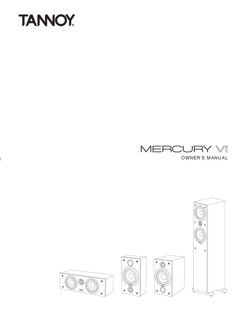 Tannoy MERCURY Vi User manual
