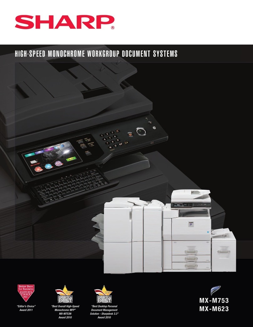 Sharp MX-M753 User manual