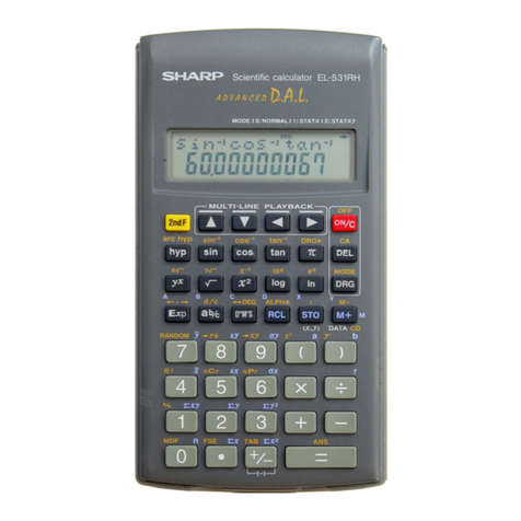 Sharp EL-531RH Teachers guide
