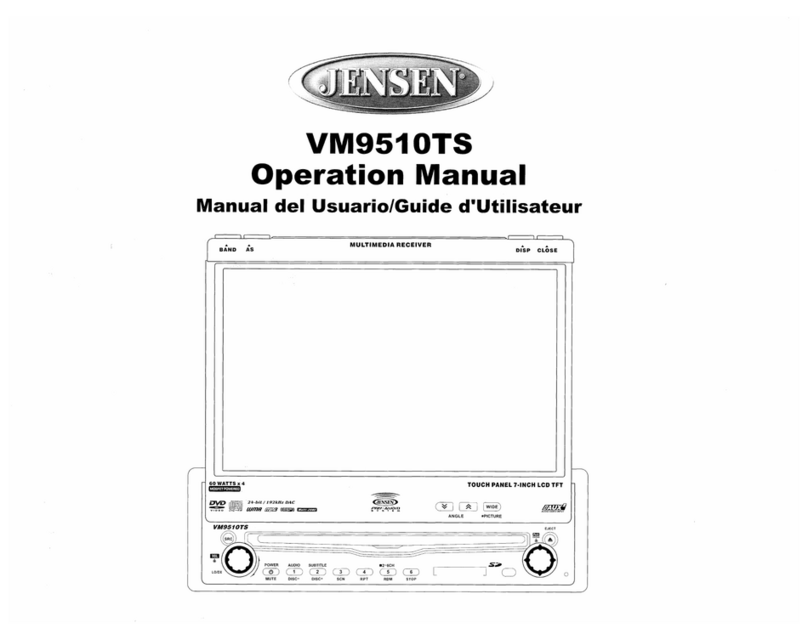 Jensen VM9510TS User manual