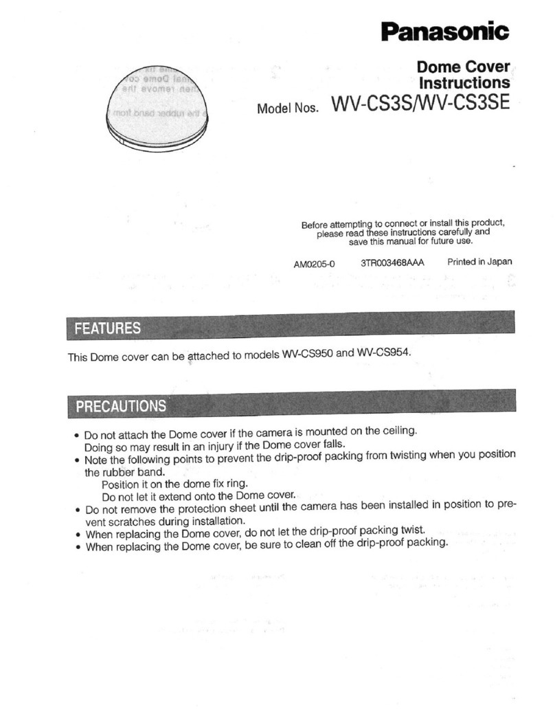 Panasonic WV-CS3S instructions