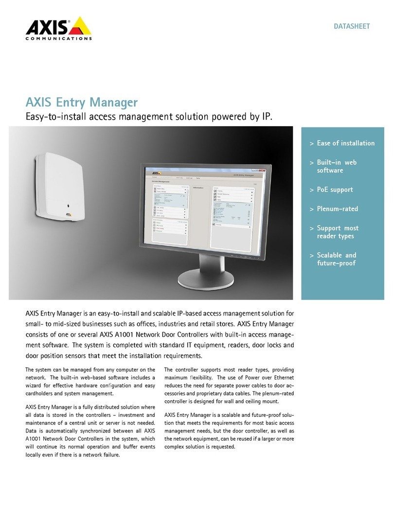 Axis A1001 User manual