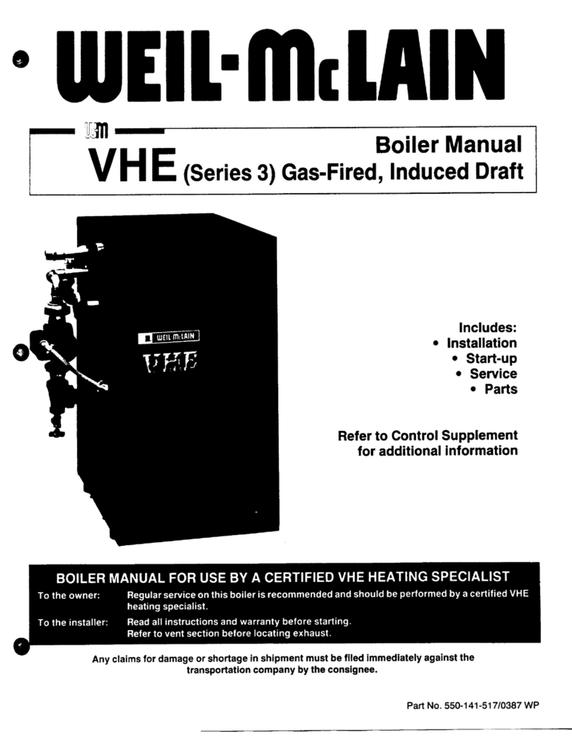 Weil-McLain VHE installation manual Weil-McLain VHE installation manual