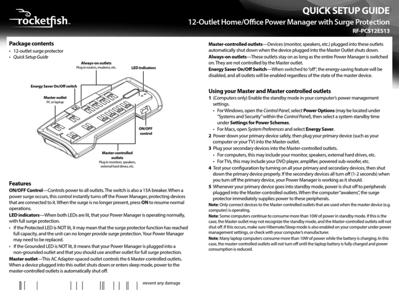 Rocket Fish RF-PCS12ES13 User manual