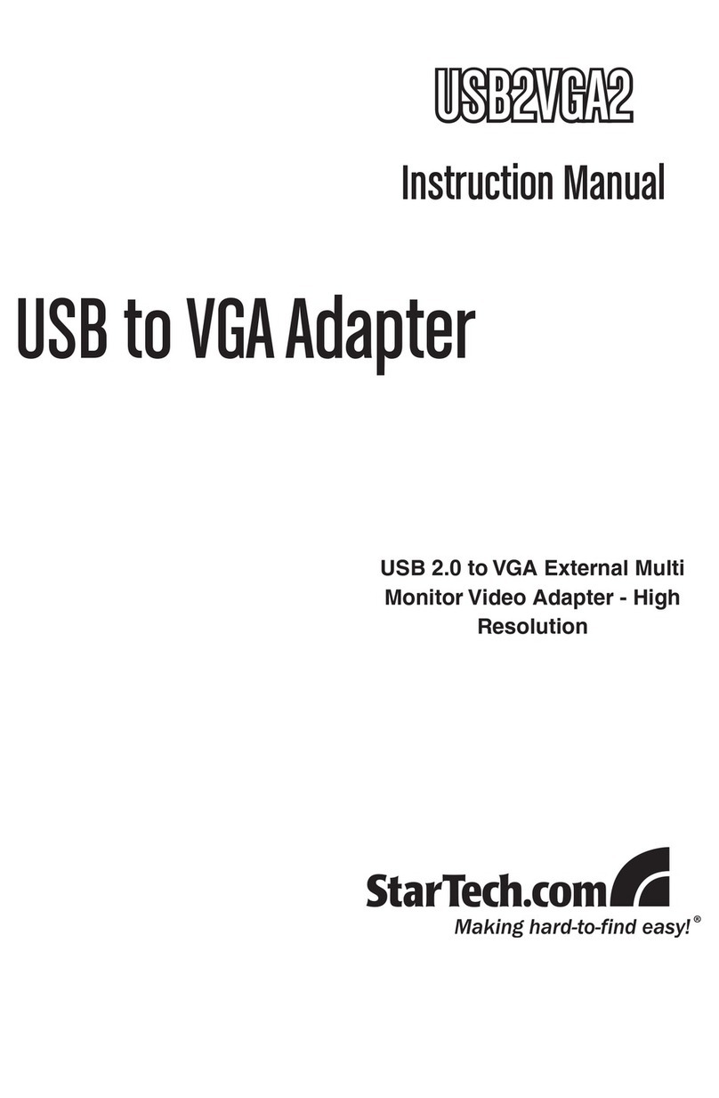 StarTech.com USB2VGA2 User manual StarTech.com USB2VGA2 User manual