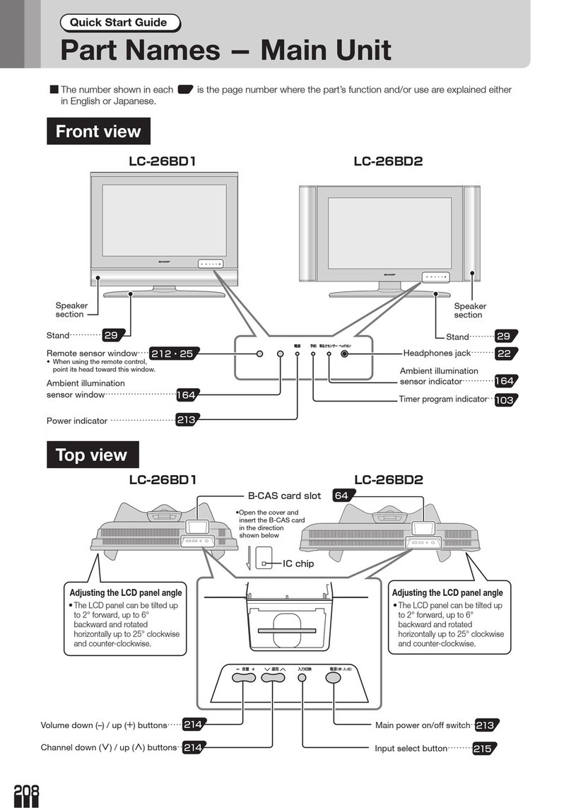 Sharp LC-26BD1 User manual