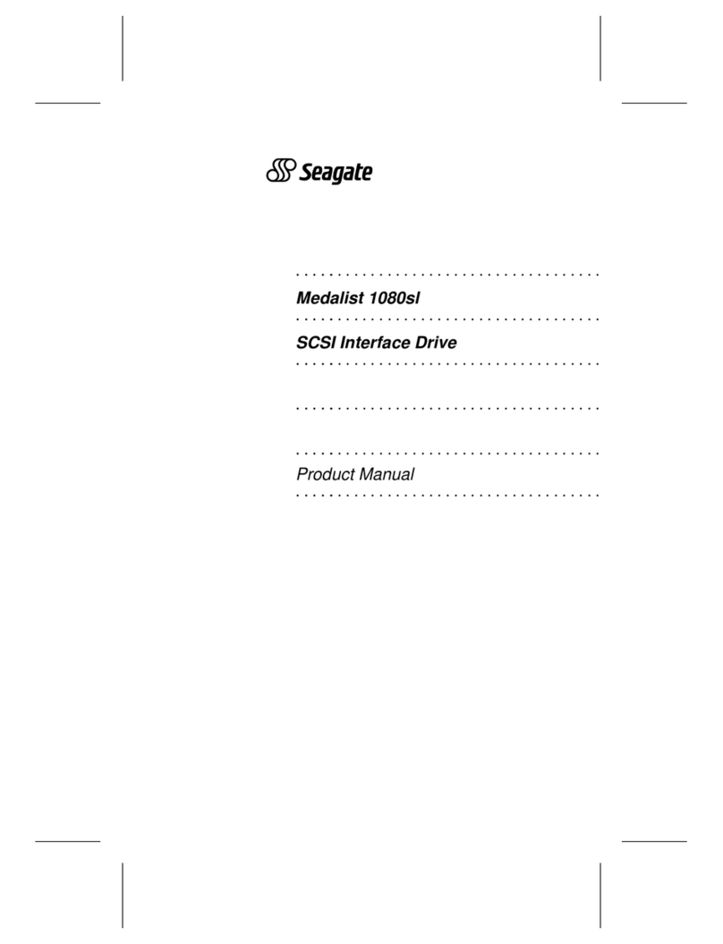 Seagate MEDALIST 1080SL User manual Seagate MEDALIST 1080SL User manual