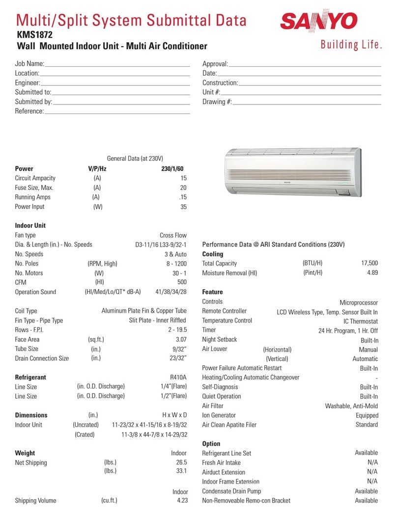Sanyo KMS1872 Specifications