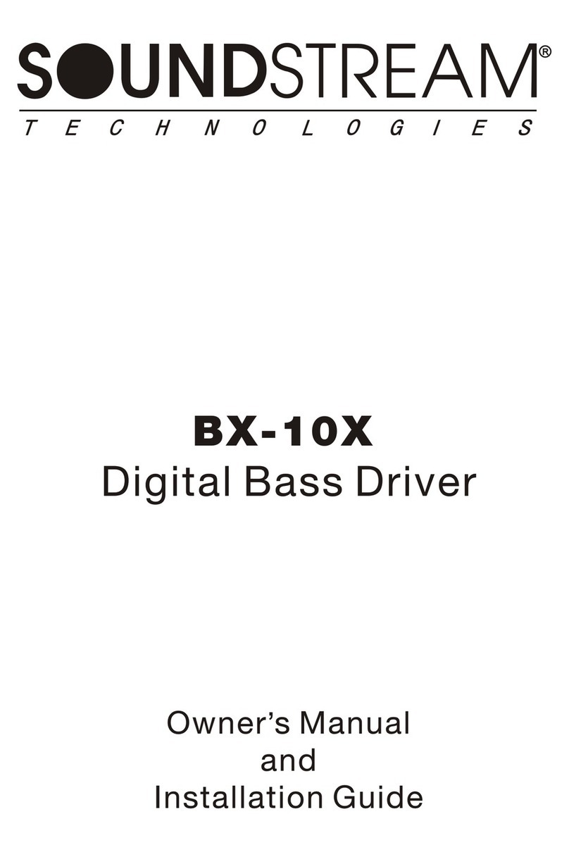 Soundstream BX-10X owner's manual