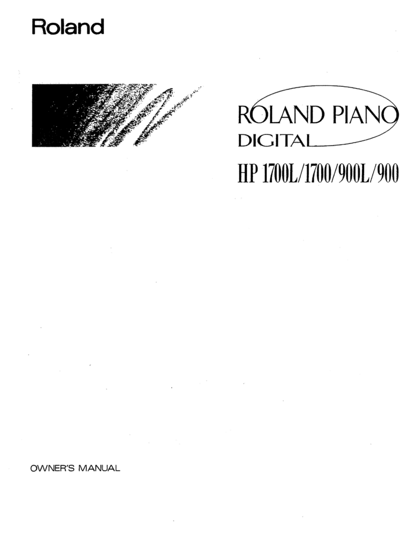 Roland HP 900 User manual